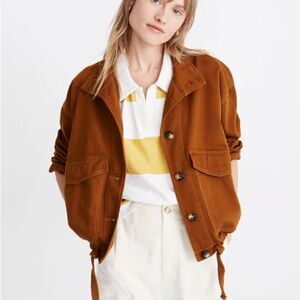 Madewell Beachmont Jacket Button Front - Dried Cedar (Brown) | Size S